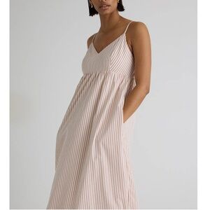 Quince Striped Sleeveless Maxi Dress L